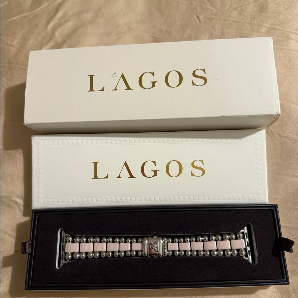 Lagos Pink Apple Watch Band - Picture 2 of 4